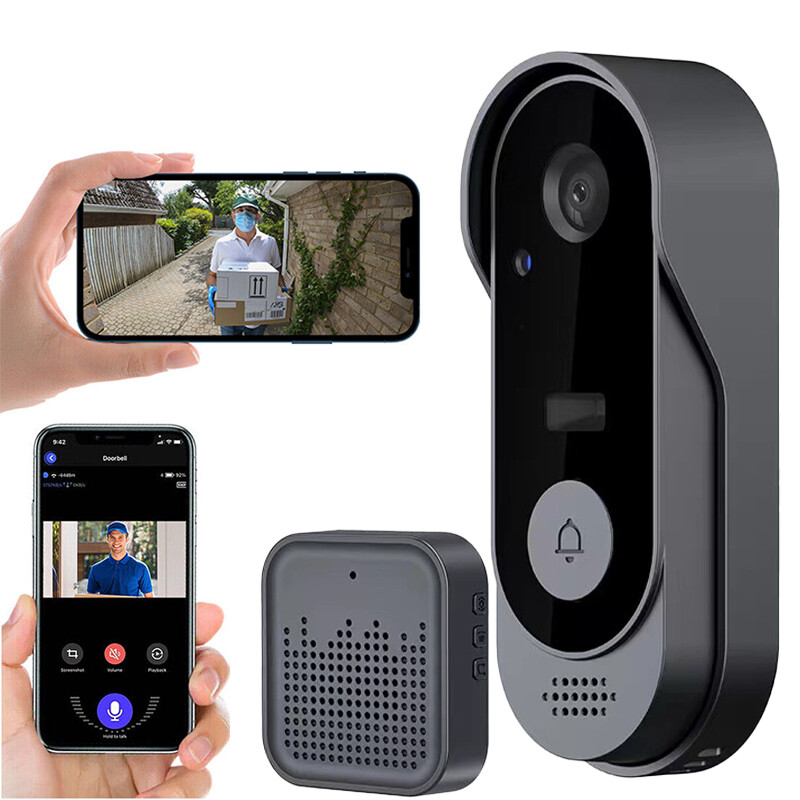 Smart Wireless WiFi Video Doorbell Phone Door Ring Intercom Security Camera Bell