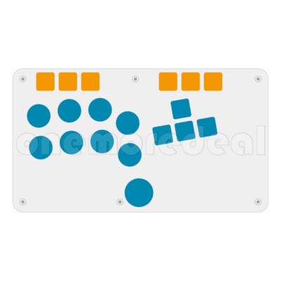 WASD Arcade Controller Fight Stick Game Controller for Hitbox Mixbox Fighting