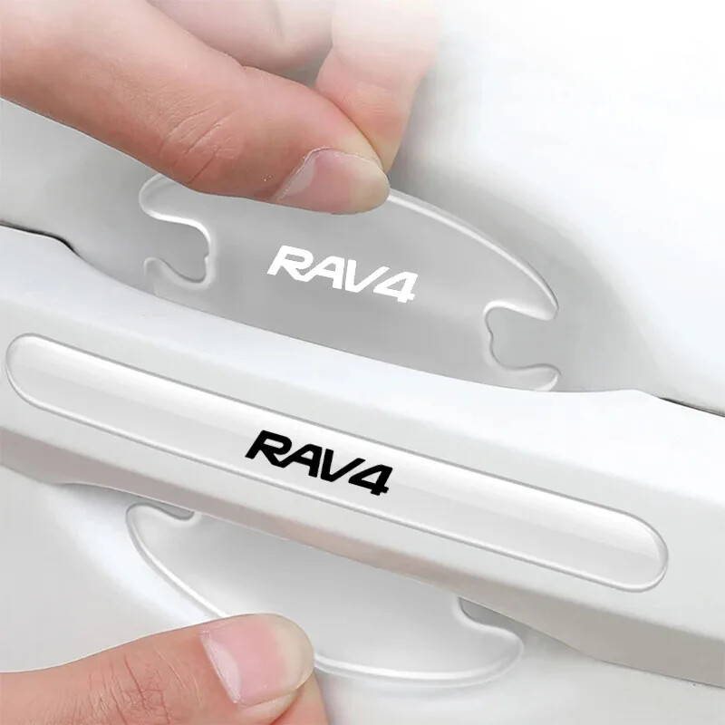 8pcs Transparent Car Door Handle Sticker Decoration Protector for Toyota