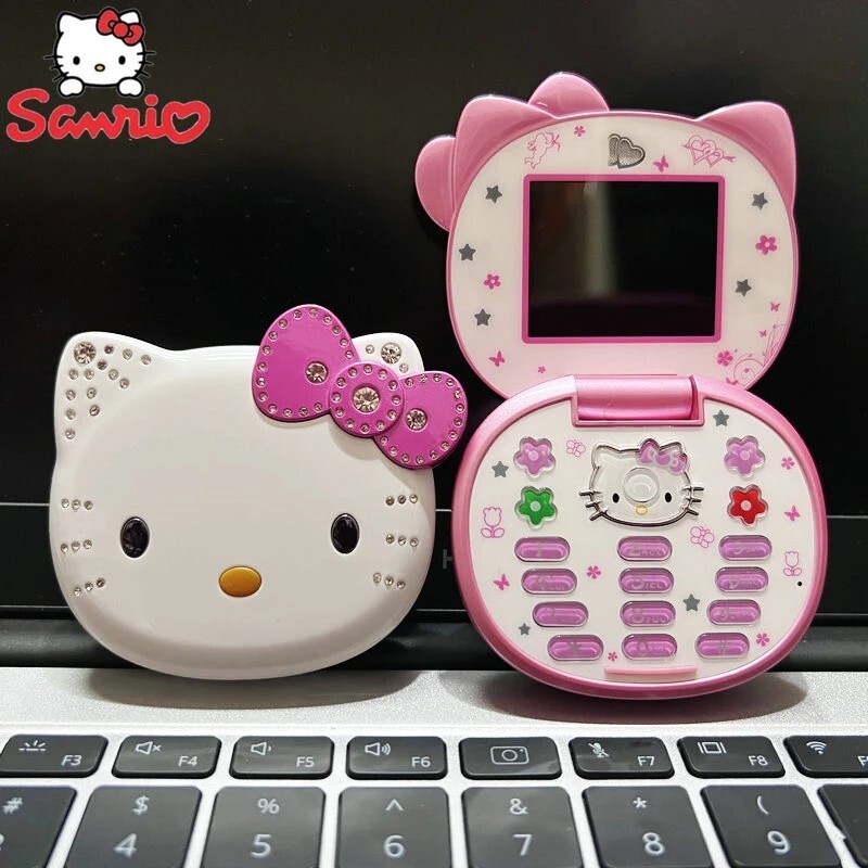 Hello Kitty K688 Flip Cute Lovely Small Mini Phone For Girls Women kids Unlocked