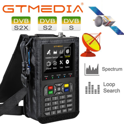GTMEDIA HD Free to Air FTA Satellite Finder Meter DVB-S2/S2X Sat Signal Detector