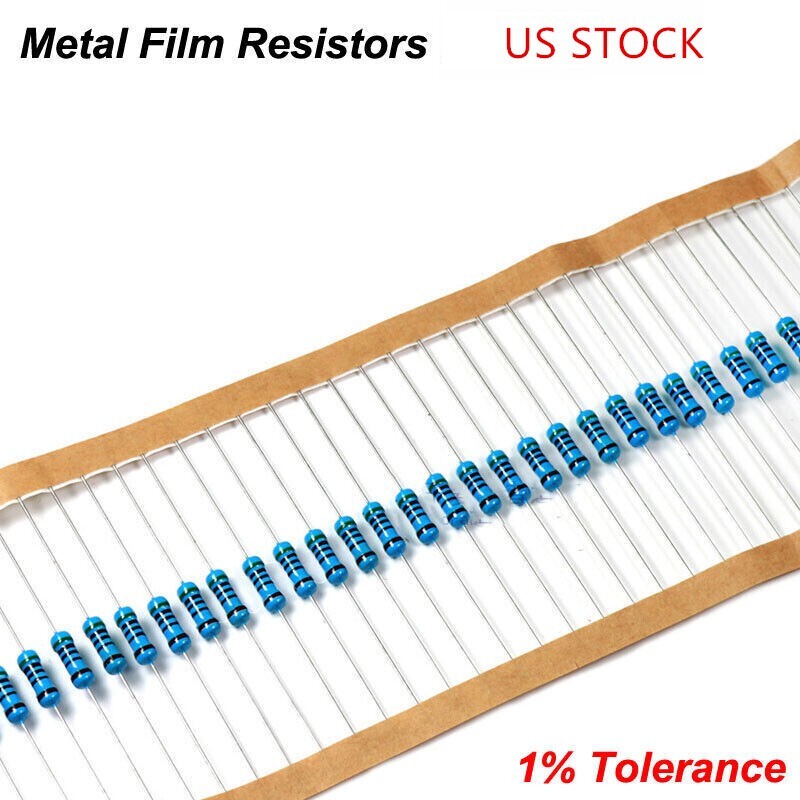 2600 pcs 130 Values 1/4W 0.25W 1ohm 3M Resistor Resistors Kit Assortment Set US