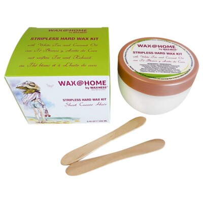 Wax at Home White Tea Stripless Wax Kit 8.45 Oz. by Wax Necessities Waxness 