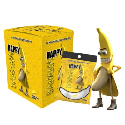 Happy Banana - 3 Capsules Erectile Enlargement Enhancer Boost Libido & Stamina
