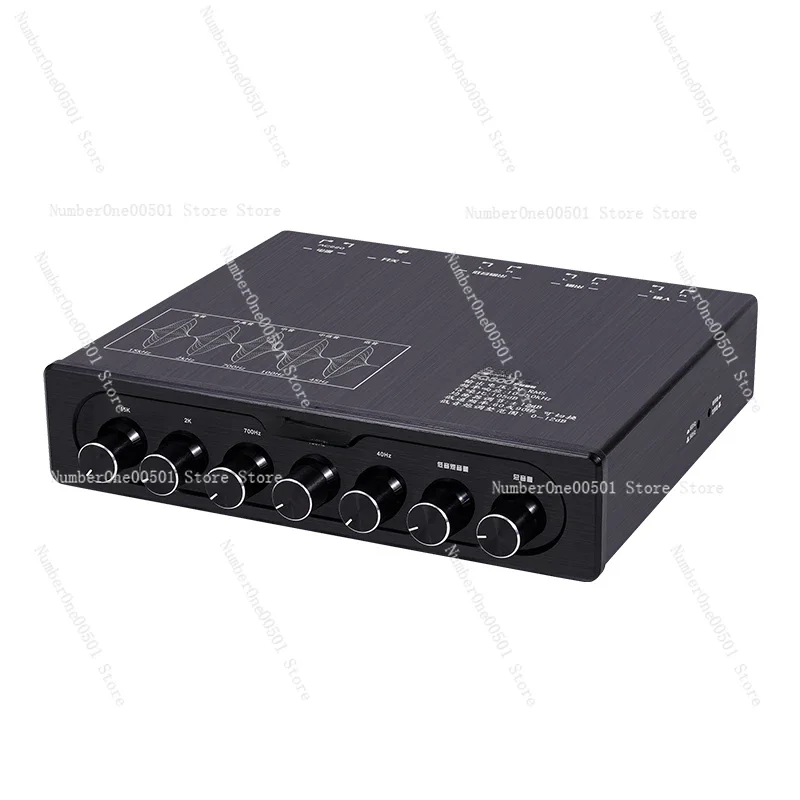 EQ500 Audiophile Pre-Amplifier 5-Band EQ Tone Audio Processing Effects Small Mix