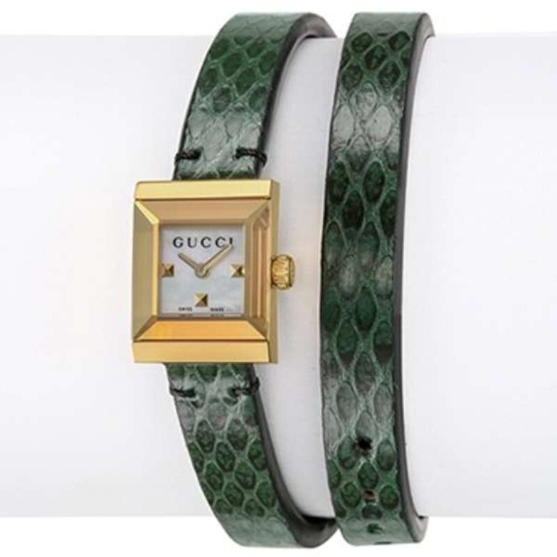 Gucci G-Frame YA128525 Double Leather Mother of Pearl