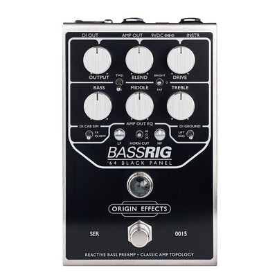 New ORIGIN EFFECTS BassRIG '64 Black Panel Bass Preamp Bass Preamp 4562218732884