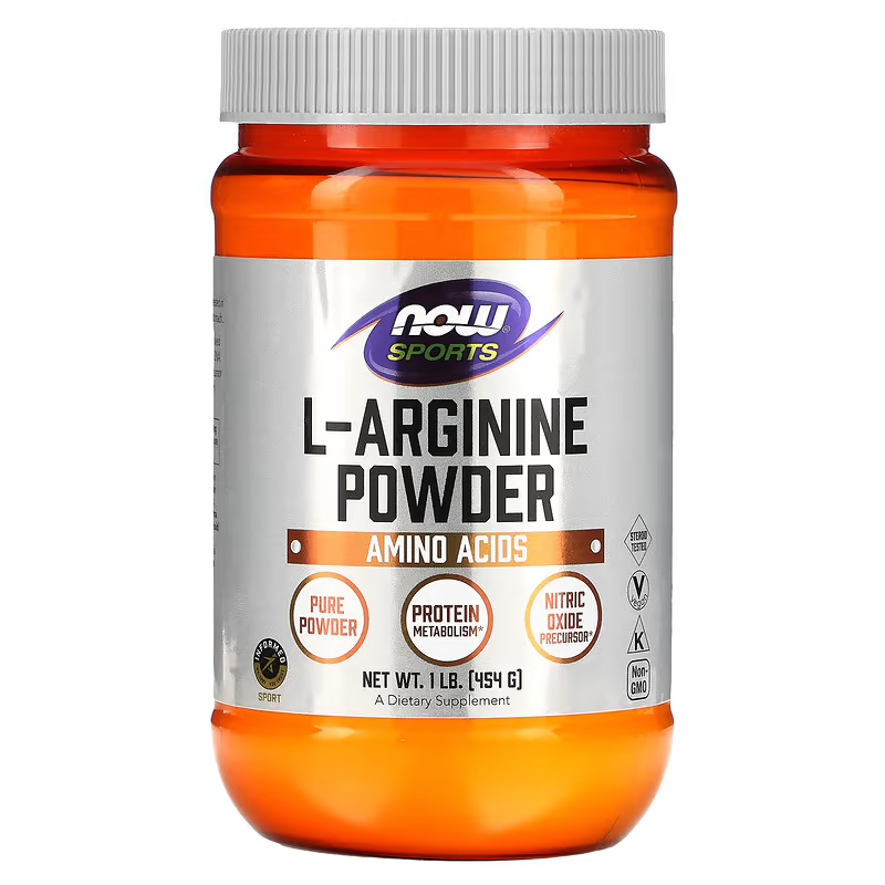 NOW Foods L-Arginine Powder 454 grams | Nitric Oxide Precursor
