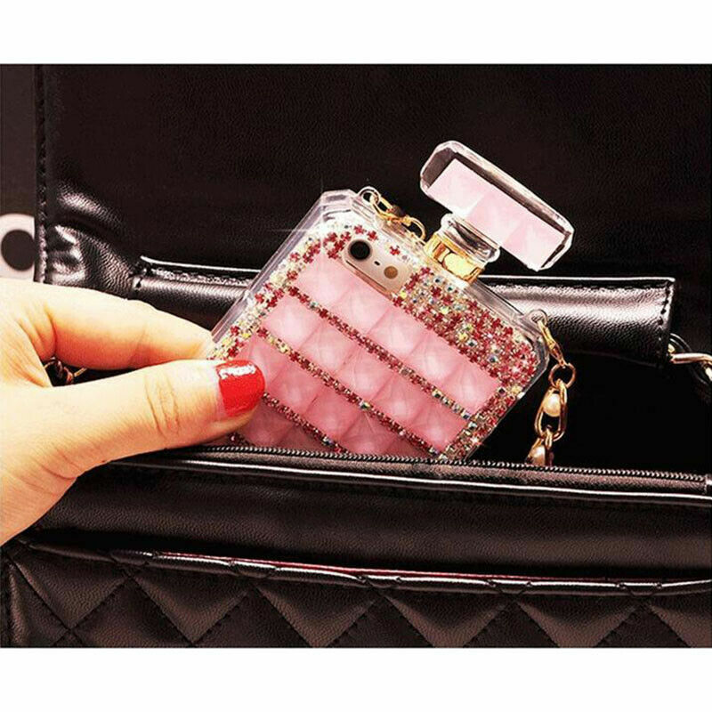 Custodia Per Bottiglia Di Profumo Con Diamanti Di Lusso TPU Con - Foto 14