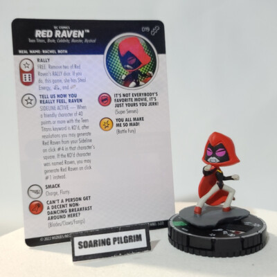 DC Heroclix RED RAVEN - 019 - UNCOMMON Batman Team-Up #19