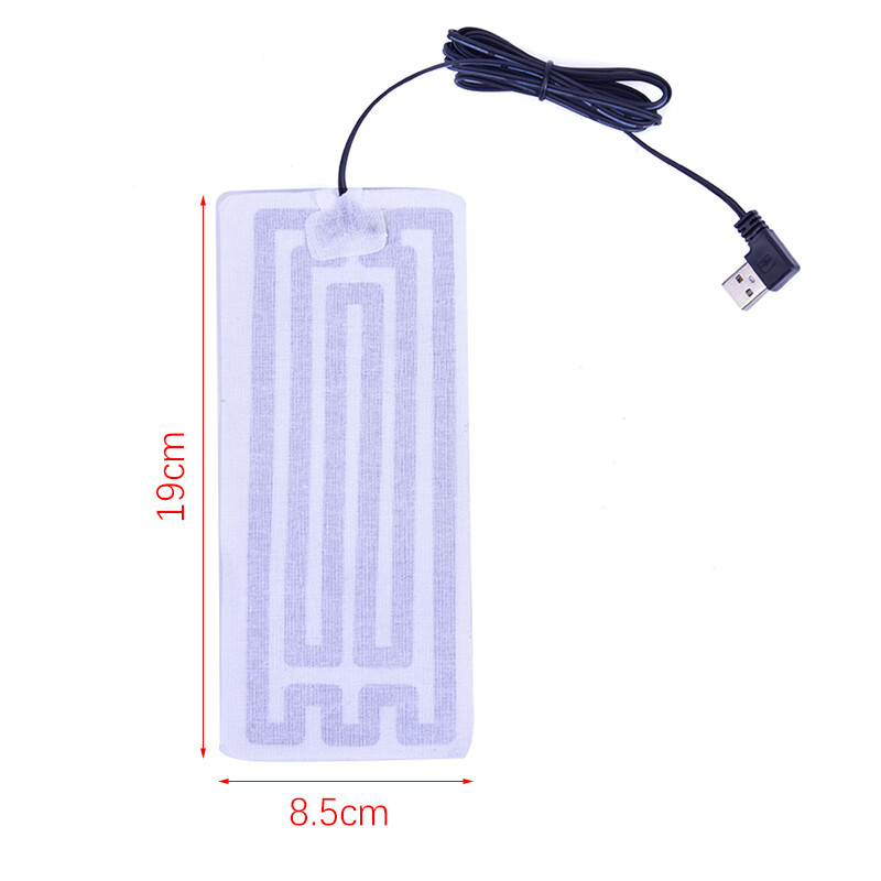 1pc Heating Pad Hand Warmer Heated Insole USB Heating Film Electric Heat MatS_$z