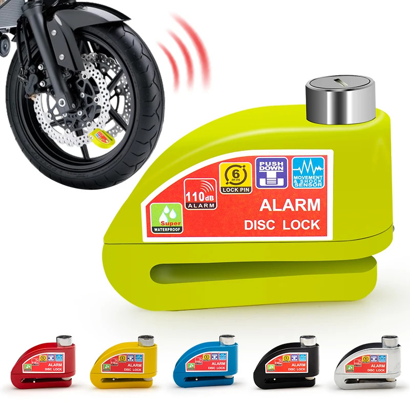 Bloccadisco Allarme Moto Lucchetto Antifurto Moto Impermeabile Allarme 110db
