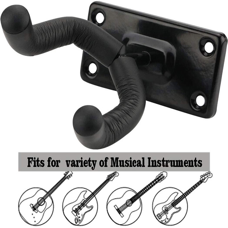 2PCS Guitar Hangers Hook Adjustable Instrument Display Holder Wall Mount Rack US