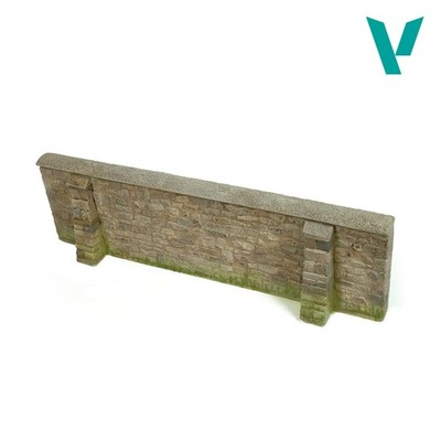 Normandy Village Dry Stone Wall Terrain Model 1/35 Scale, Unpainted 24x7 cm