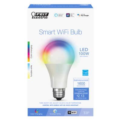 Feit Electric High Cri Alexa Google Smart Wifi LED Light Bulb 100W