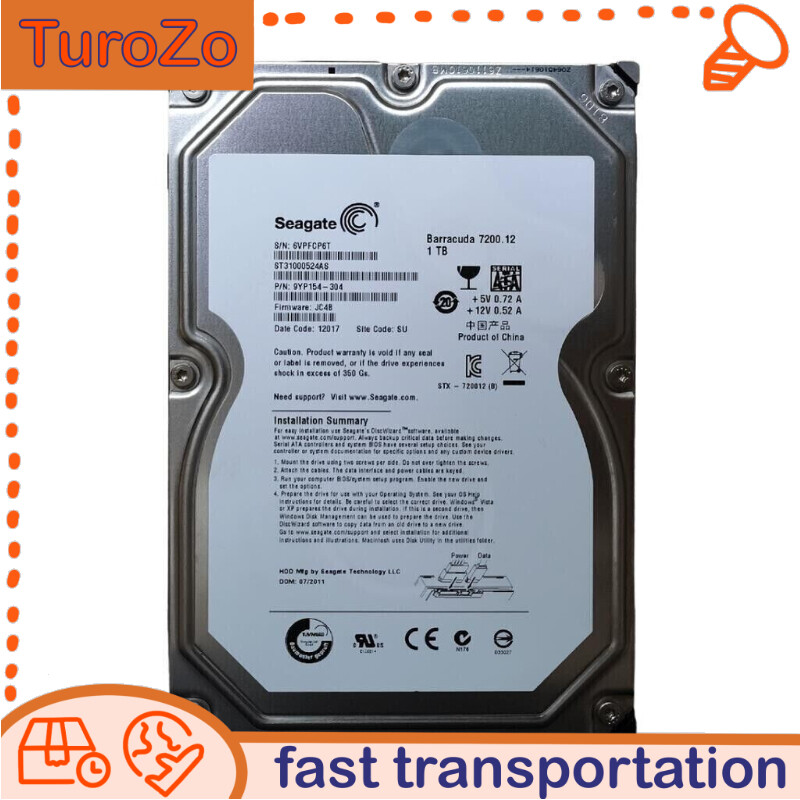 PCパーツ Seagate ST31000524AS 3.5 inch Barracuda 1TB GB 7200rpm SATA Drive with Amazon.com: Seagate Barracuda 1 TB 7200RPM SATA 32 MB Cache