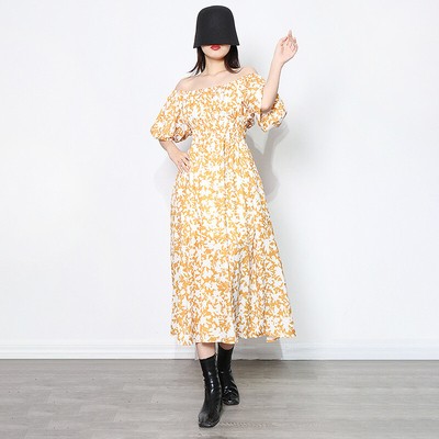 MARKENLOS DAMENKLEID ELEGANT SCHULTERN WEISS BEIGE WEICH BOHOO BÖHMISCHE 91278