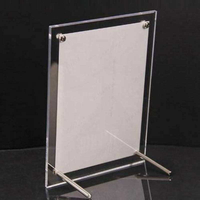 A3/A4 Acrylic Free Standing Photo Frame Certificate Display Transparent