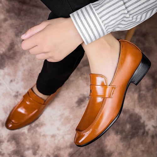 faux leather shoes for men