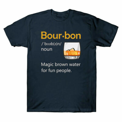 Men's Definition Vintage Magic T-Shirt Gift Funny Brown Bourbon Water Drinking