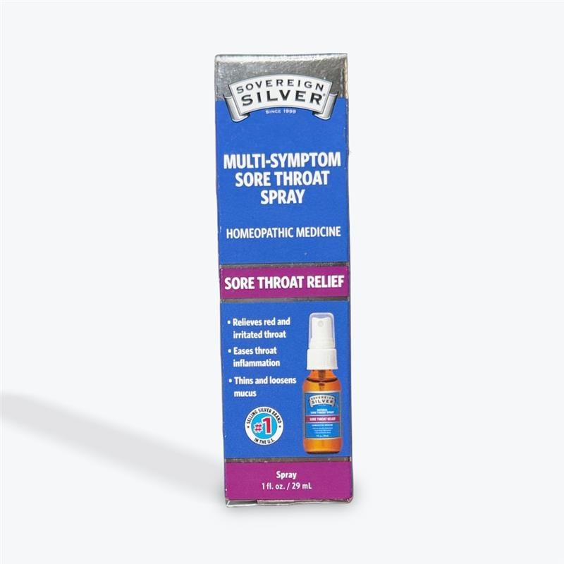 Sovereign Silver Multi-Symptom Sore Throat Spray, 1 Fl. oz./29 ml