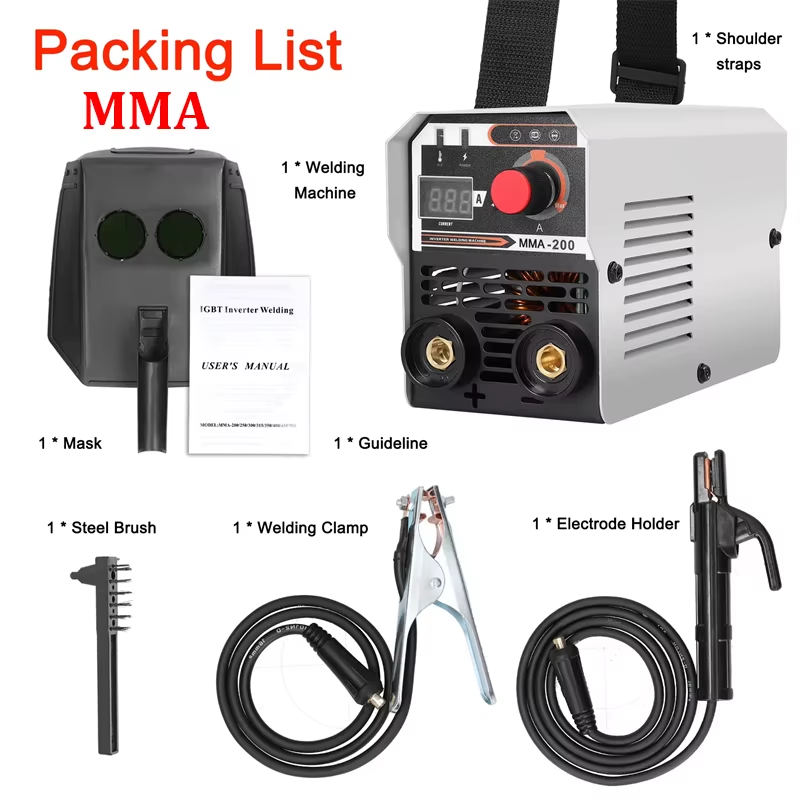 Saldatore Inverter MMA DC Saldatrice Elettrodo IGBT Compatta Spina EU 220V