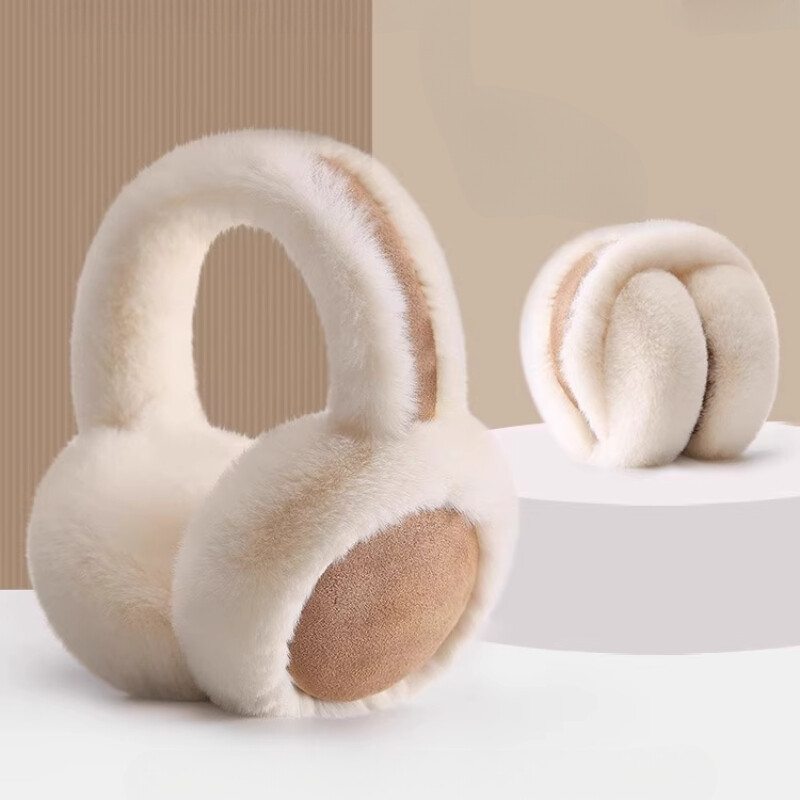 Faux Daim Peluche Cache-Oreilles Fourrure Douce Flush Cache Oreilles Vélo Hiver
