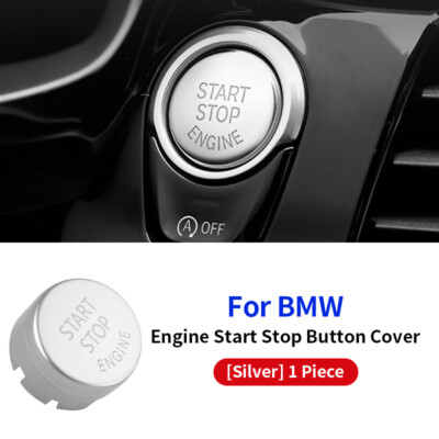 Silver Engine Start Stop Button Switch Cover Trim For Bmw F20 F23 F30 F32 F10