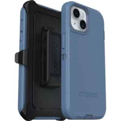 OtterBox Defender Pro Series Case for Apple iPhone 15/ 14/ 13 - Baby Blue Jeans