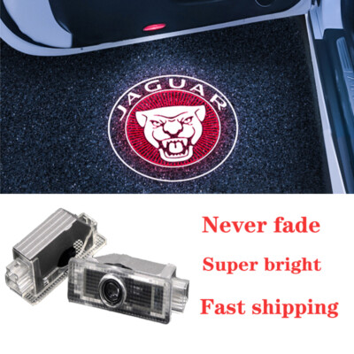 2 HD LED Door Projector Puddle Courtesy Ghost Lights For Jaguar XF 2015-2020