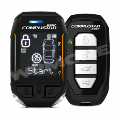 Compustar RF-2WT12-SS 2WT11R-SS 2-Way 3-Mile LCD Remote + 2WG15R-SS Upgrade Kit