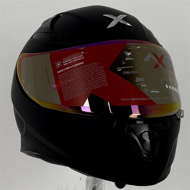 Axor Apex Black Matt Motorcycle Full Face Road Medium Helmet ex-display