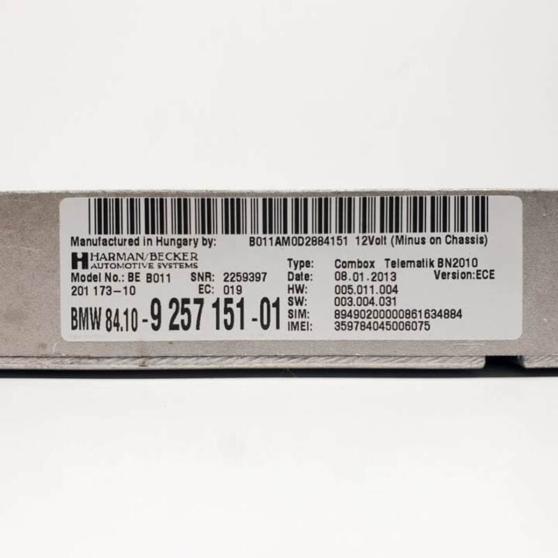 925715101 Module Ã©Lectronique Pour Bmw Serie 3 Touring (F31) 330d 2012 1307369