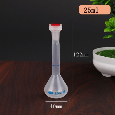 25ml-1000ml Plastic Volumetric Flask with Stopper, Lab Quantitative Bottle