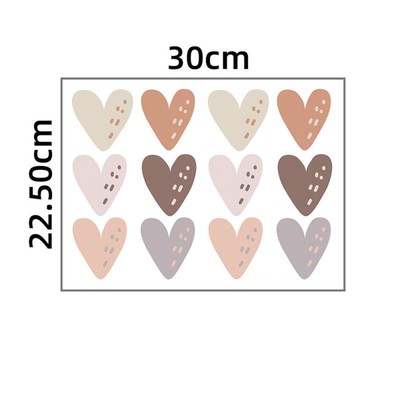 New Heart Bohemian Style Wall Stickers Self-adhesive Wall Stickers Decorative St