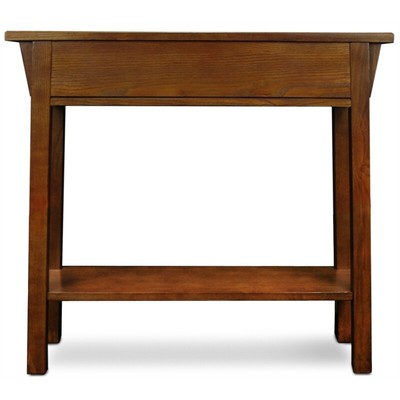 Leick Furniture Wood Mission Console Table in Russet Oak