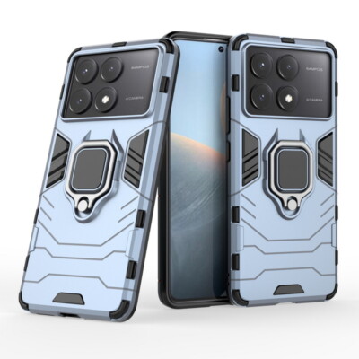 Case For Xiaomi Poco M6 X6 Pro Redmi 13C Note 13 12 Pro Armor Stand Hybrid Cover