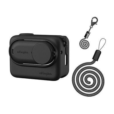 Silicone Case For Insta360 GO 3 Camera Protective Cover with Lanyard Soft Case