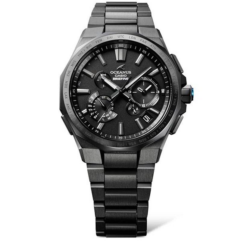 Pre-owned Casio Oceanus Ocw-t6000br-1ajr Briefing 25th Anniversary Titanium Men Watch