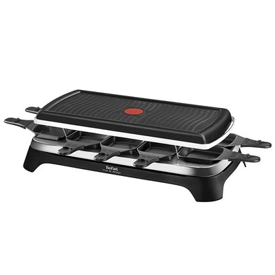 Tefal RE4588 Raclette-Grill für 10 Personen 1350W schwarz/edelstahl NEU