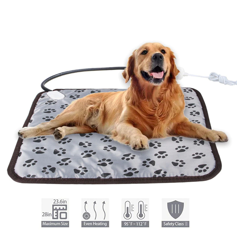 Heating Pad For Dog Cat Adjustable Puppy Cushion Matt Waterproof Bite Resistant