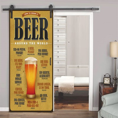 3D Simulation Beer Self Adhesive Elevator. Door Murals Sticker Decals Decor