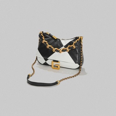 

Сумка с плечевым ремнем Женщина GAELLE Paris GBADM3930 Белая черная сумка с логотипом I2