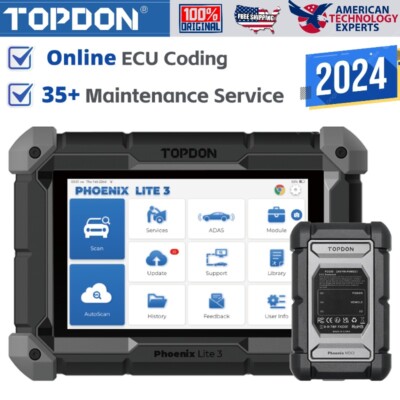 2024 Topdon Phoenix Lite 3 Online ECU Coding Scan Tool Upgrade of Phoenix Lite 2