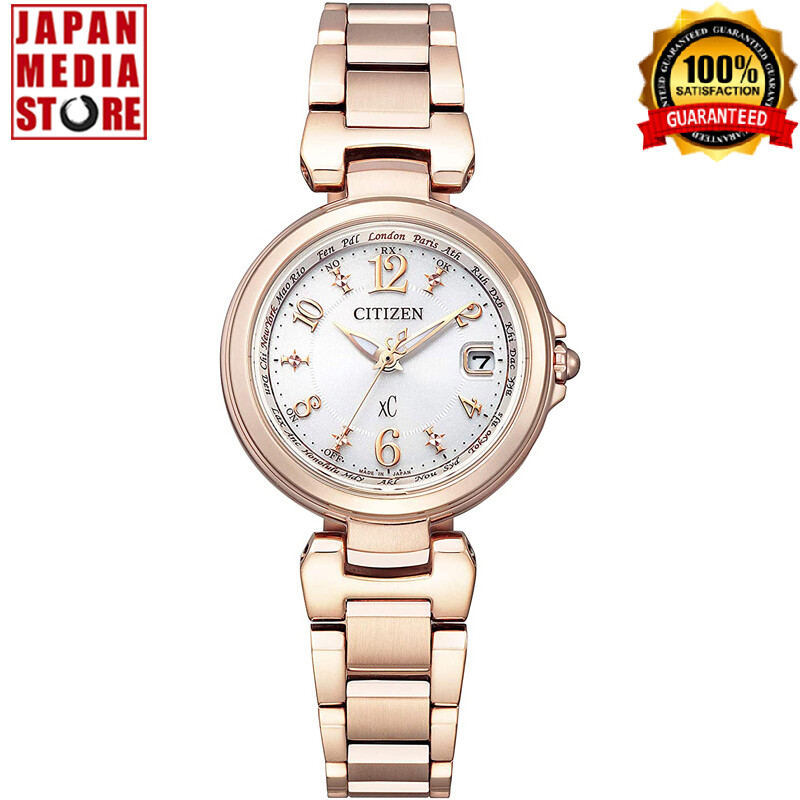 Pre-owned Citizen Xc Happy Flight Ec1037-51a Eco-drive Radio Analog Women Watch Japan
