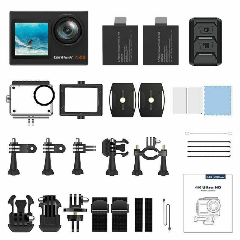 4K WiFi Action Camera Touch Screen Sport Diving Camera Waterproof Video Recorder