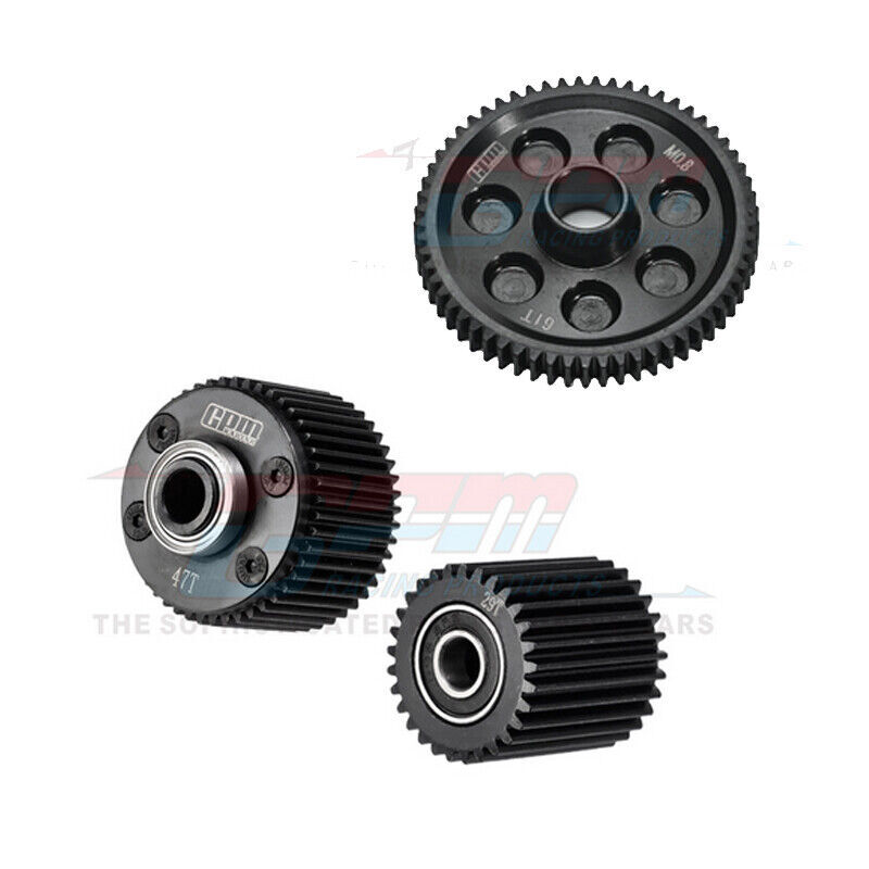 Steel Gearbox Differential + Large Teeth Gear Parts For ARRM