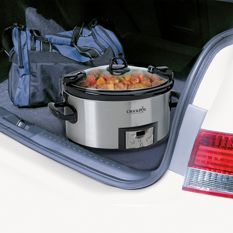 Crock-Pot 6-Quart Programmable Cook Carry Slow Cooker with Digital Timer