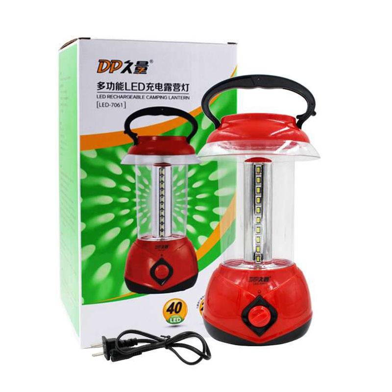 Lanterna Lampada Luce Portatile Ricaricabile LED-7061 40 Led Campeggio hsb
