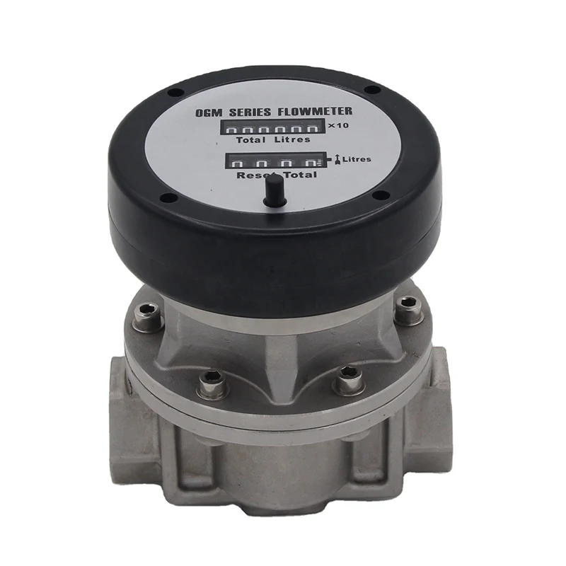 High Flow Rate Stainless Steel Oval Gear Flow Meter 1' 1.5' 2' Mechanical Counte